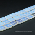 Factory Supply Flat Square Natural Opal Gemstone XA0002 Opal White Stone Loose Beads For Jewelry Making
